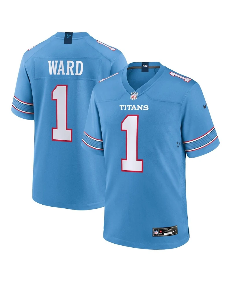 Nike Men's Cameron Ward Light Blue Tennessee Titans Game Jersey