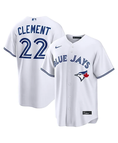 Nike Men's Ernie Clement White Toronto Blue Jays Home Replica Jersey
