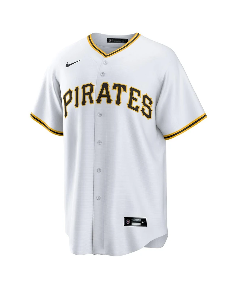 Nike Men's Konnor Griffin White Pittsburgh Pirates Home Replica Jersey
