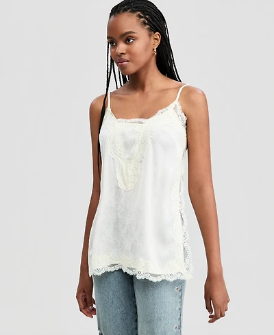 And Now This Women's Lace Trim Long Cami, Macy's Exclusive