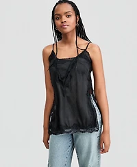 And Now This Women's Lace Trim Long Cami, Macy's Exclusive