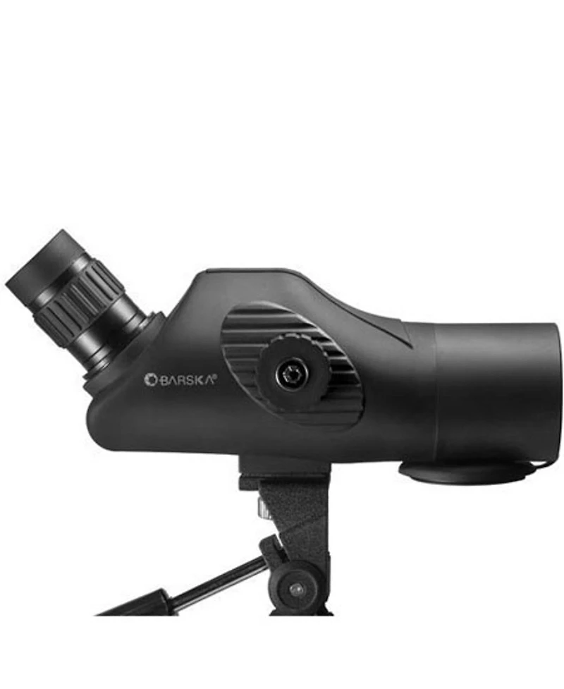 Barska 11-44x50 Tactical, Waterproof Angled Spotting Scope, Side Focus System, Fully Multi-Coated with Tripod, Soft Carrying Case