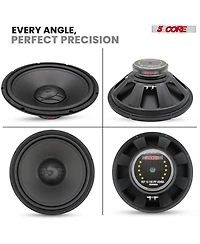 5 Core 15 Inch Woofer 500W Car Subwoofer 4Ohm Replacement Deep Sub w Poly Cone