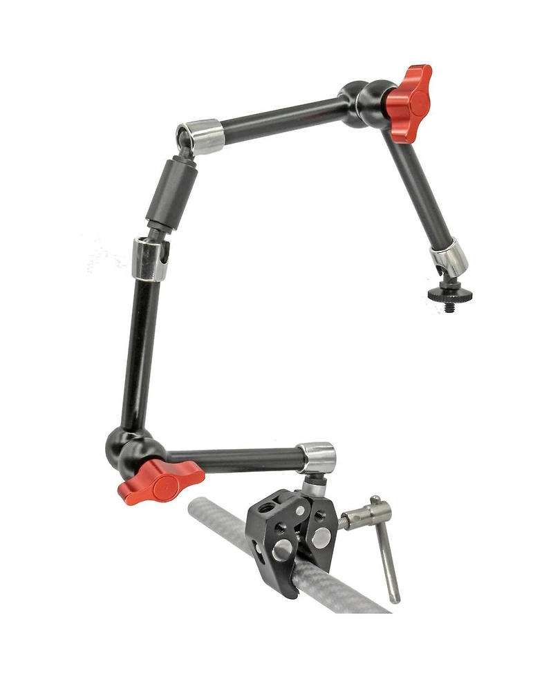 GyroVu Clamp Mount with Dual Heavy Duty 11" Articulated Arm Monitor Mounts