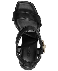 Karl Lagerfeld Paris Women's Celida Mesh Ankle Strap Dress Sandals