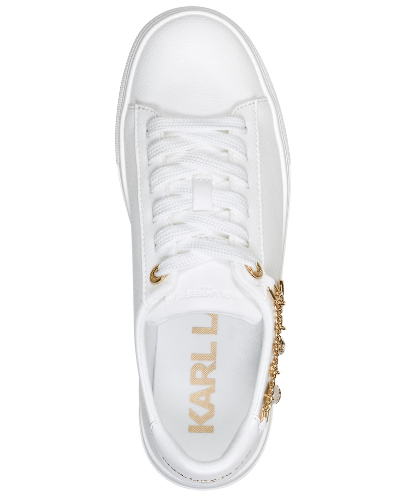 Karl Lagerfeld Paris Women's Cate Charms Lace-Up Sneakers