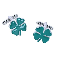 Trafalgar Shay Shamrock Novelty Cufflinks and Lapel Pin Set