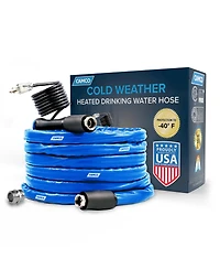 Camco Heated 50 Foot Rv Drinking Water Hose, Freeze Regulator Down to