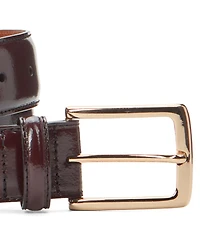Johnston & Murphy Men's Burnished Leather Belt