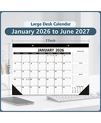 Gnuadz Desk Calendar 2026-2027 Monthly Planner Office Teacher