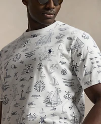Polo Ralph Lauren Men's Big & Tall Nautical Print Jersey T-Shirt