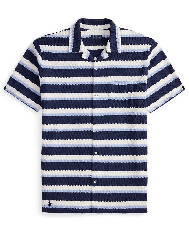Polo Ralph Lauren Men's Big & Tall Striped Camp Shirt
