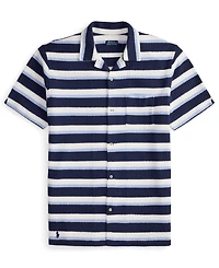 Polo Ralph Lauren Men's Big & Tall Striped Camp Shirt