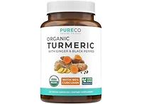 Pure Co. Organic Turmeric with Ginger and Pepper, 120 Count