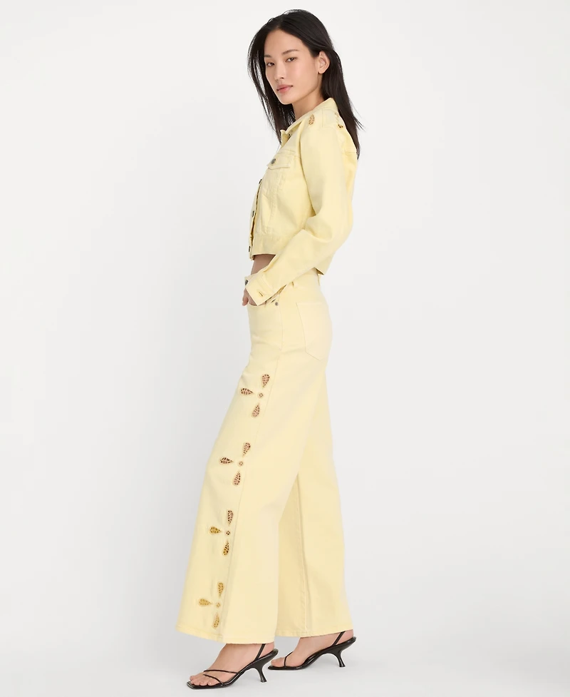 Good American Women's Wide-Leg Jeans