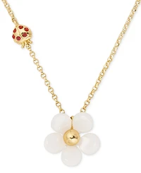kate spade new york Gold-Tone Summer Daze Flower Short Pendant Necklace