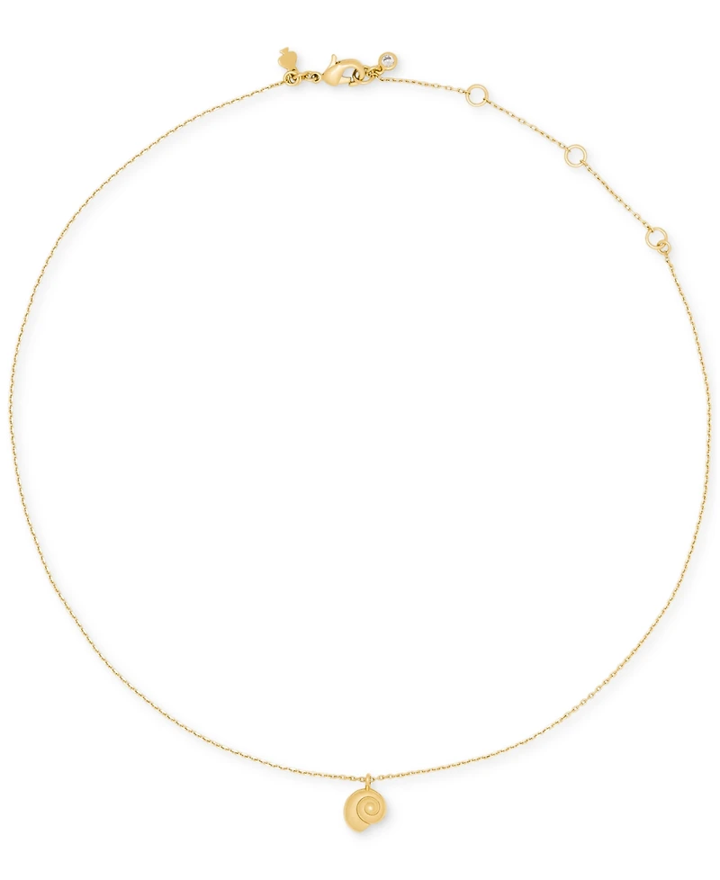 kate spade new york Gold-Tone Gifting Beach Bum Short Pendant Necklace