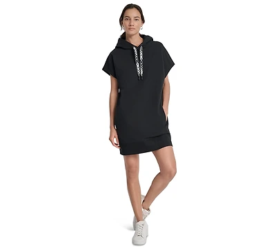 Dkny Sport Women's Two-Tone Hooded Mini Dress