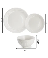 Elama Finley 18-Piece Dinnerware Set, Service For 6