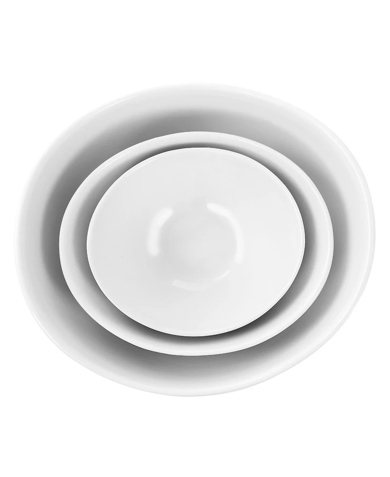 Elama 3-Tiered Oval Bowl Serving Stand Set
