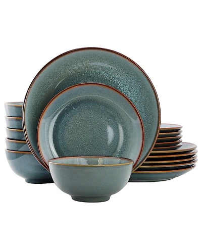 Elama Betty 18-Piece Dinnerware Set, Service For 6