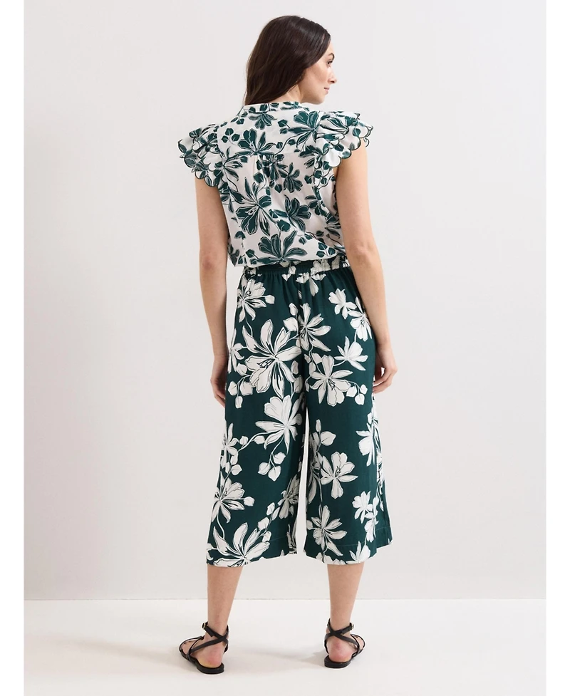 Phase Eight Women's Josie Floral Print Culotte Trousers