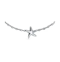 Bling Jewelry Tropical Vacation Keepsake Nautical Triple Starfish Charm Bracelet