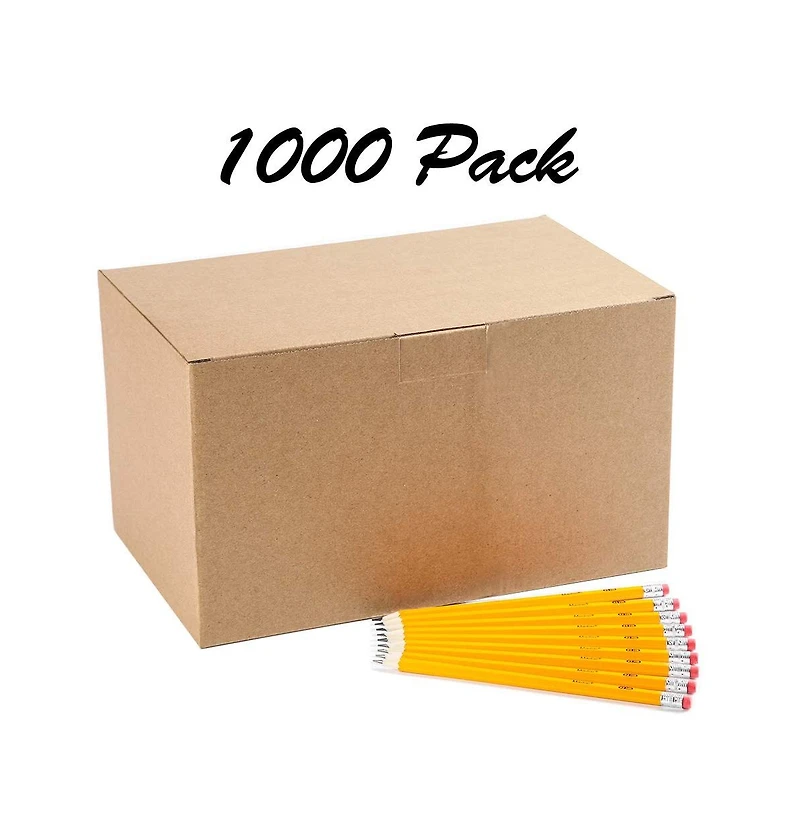 Gnuadz Wood-cased 2 Hb Pencils Pre-sharpened 1000-count
