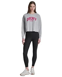 Dkny Sport Women's Varsity Logo Dropped Shoulder T-Shirt