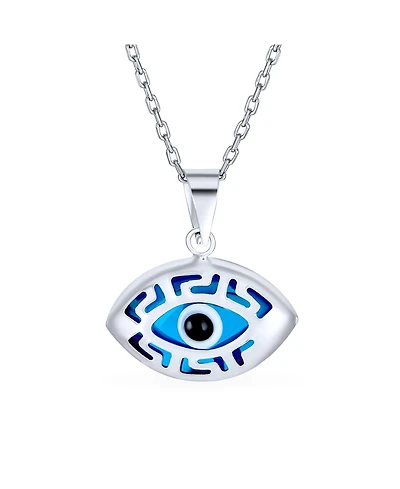 Bling Jewelry Turkish Evil Eye Filigree Charm Pendant Necklace in Protection