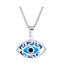 Bling Jewelry Turkish Evil Eye Filigree Charm Pendant Necklace in Protection