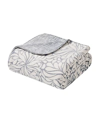 Tahari Home Amari Reversible Printed Plush Throw, 50" x 70"