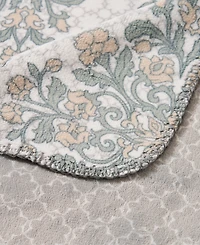 Tahari Home Cleo Reversible Printed Plush Throw, 50" x 70"