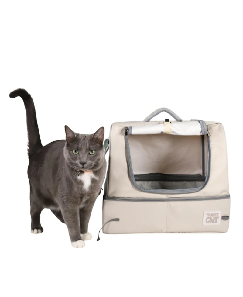 Travel Cat Porta-Pawty+ Covered Travel Litter Box