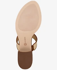 Giani Bernini Women's Almond Toe Stacked Heel Sandals, Macy's Exclusive