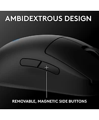 Logitech G Pro 2 Lightspeed Wireless Gaming Mouse: Ambidextrous, 4 Side Buttons, 44K Dpi, Usb-c Charging, Pc/Mac Compatible