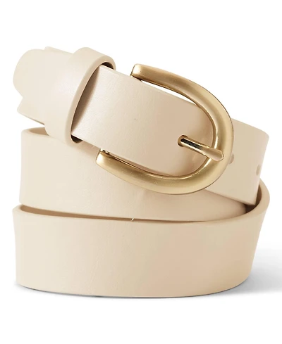 Lands' End Women's Faux Leather Everyday Belt