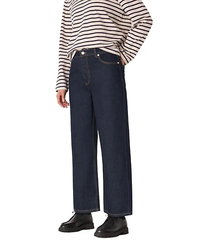 Whistles Women's Straight Ankle Length Jeans