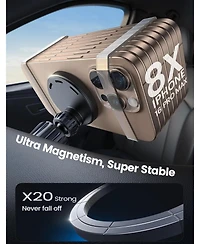 Lamicall 3-in-1 Wireless Car Charger Mount with Strong Magnet and 360degree(s) Rotation