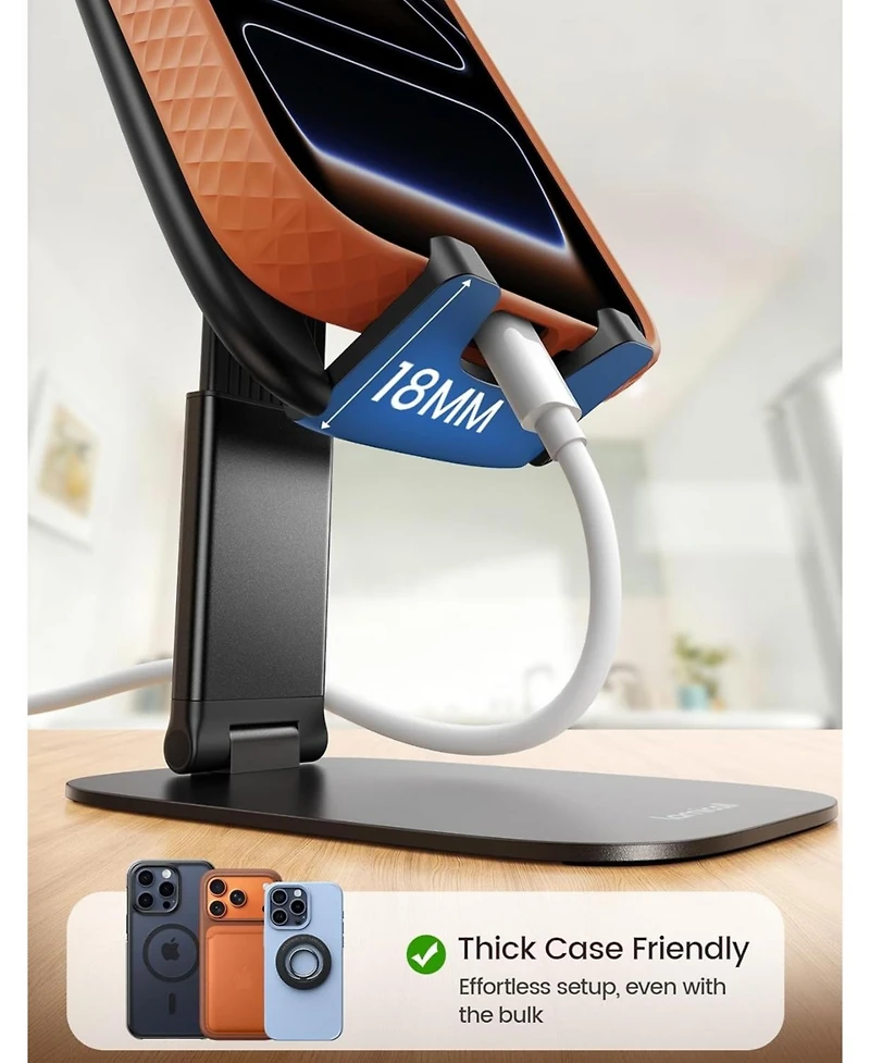 Lamicall Foldable Cell Phone Stand for Desk