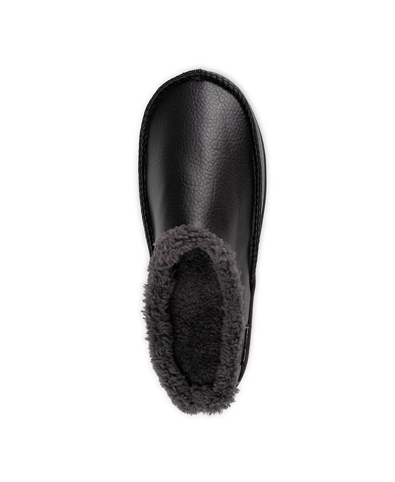 Muk Luks Men's Faux Leather Clog Slippers