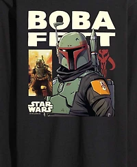 Airwaves Men's Boba Fett Comic Long-Sleeve Graphic T-Shirt