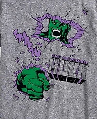 Airwaves Men's The Hulk Punch Wall Short-Sleeve Graphic T-Shirt