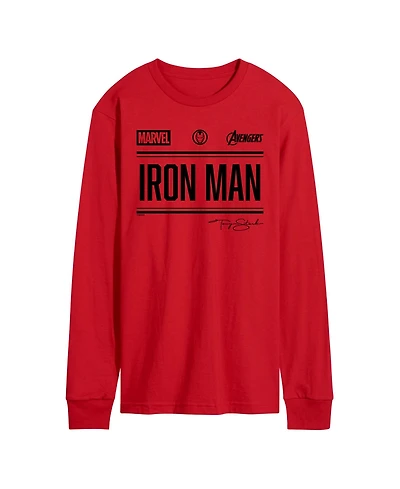 Airwaves Men's Iron Man Sporty Long-Sleeve Graphic T-Shirt
