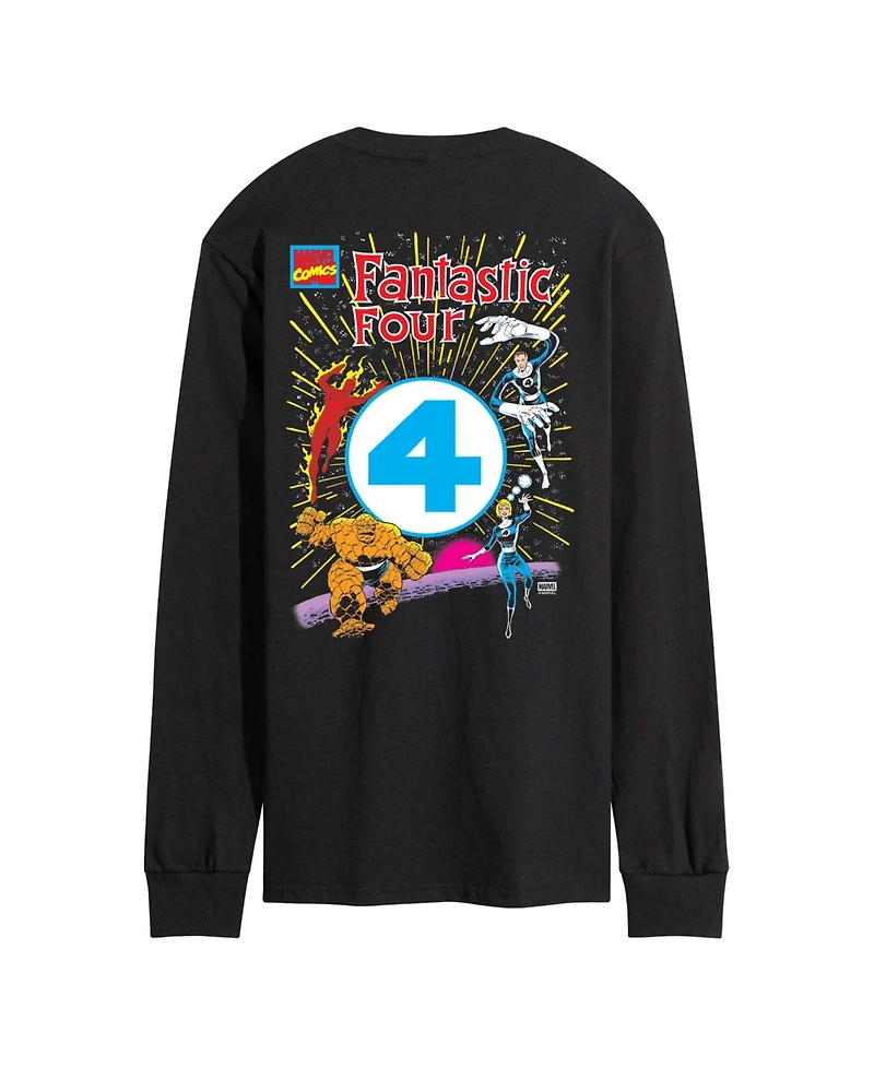 Airwaves Men's Fantastic Four Marvel Comics Long-Sleeve Graphic T-Shirt