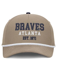 Nike Men's Khaki Atlanta Braves Father's Day Rope Rise Adjustable Hat