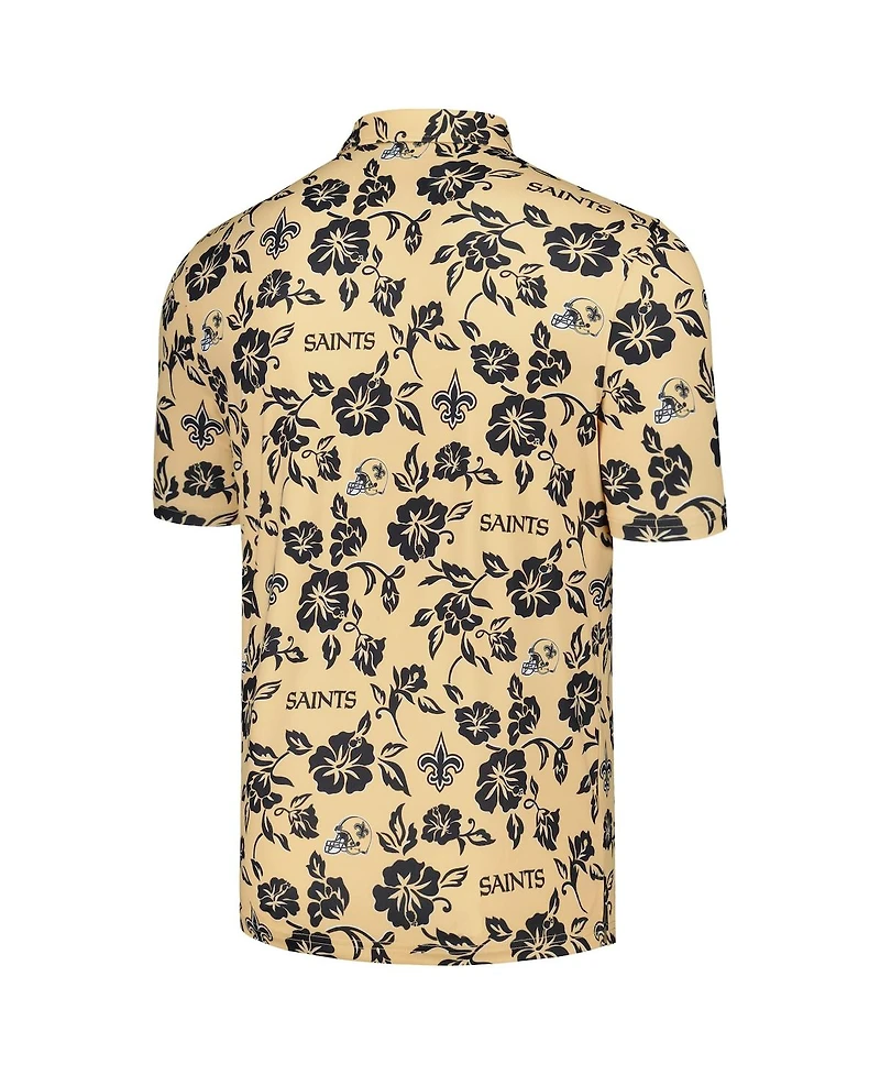 Reyn Spooner Men's Gold New Orleans Saints Pua Performance Polo Shirt