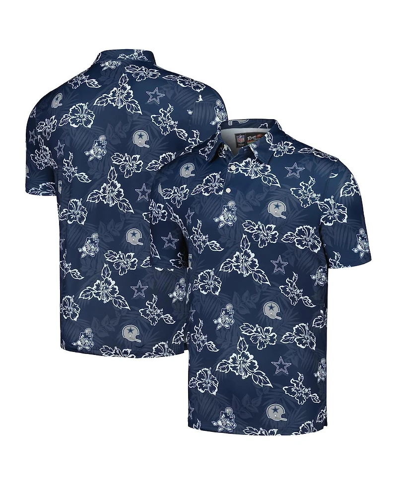 Reyn Spooner Men's Navy Dallas Cowboys Throwback Pua Performance Polo Shirt