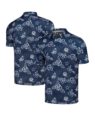Reyn Spooner Men's Navy Dallas Cowboys Throwback Pua Performance Polo Shirt