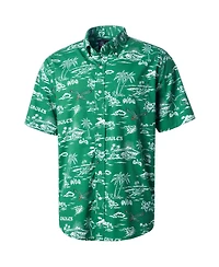 Reyn Spooner Men's Green Philadelphia Eagles Throwback Kekai Print Button-Up Shirt